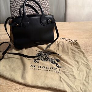 Burberry Black Leather Satchel